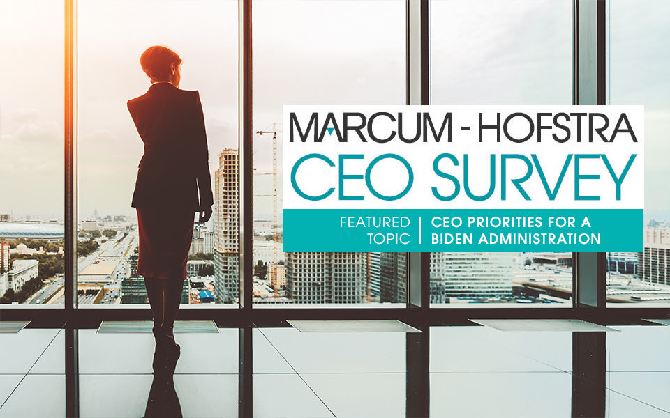 Innovate LI reported the results of the latest Marcum-Hofstra CEO Survey, which found that additional stimulus funding is the top priority of middle-market business leaders.