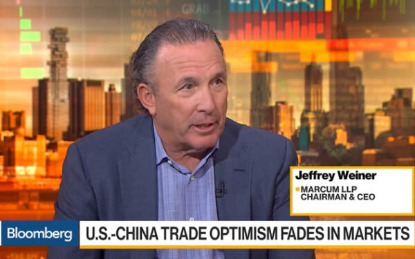 Bloomberg Asia Pacific invited Chairman & CEO Jeffrey Weiner onto the program to discuss the outlook of business leaders on U.S.-China trade policy and the findings of the latest Marcum-Hofstra University CEO Survey.