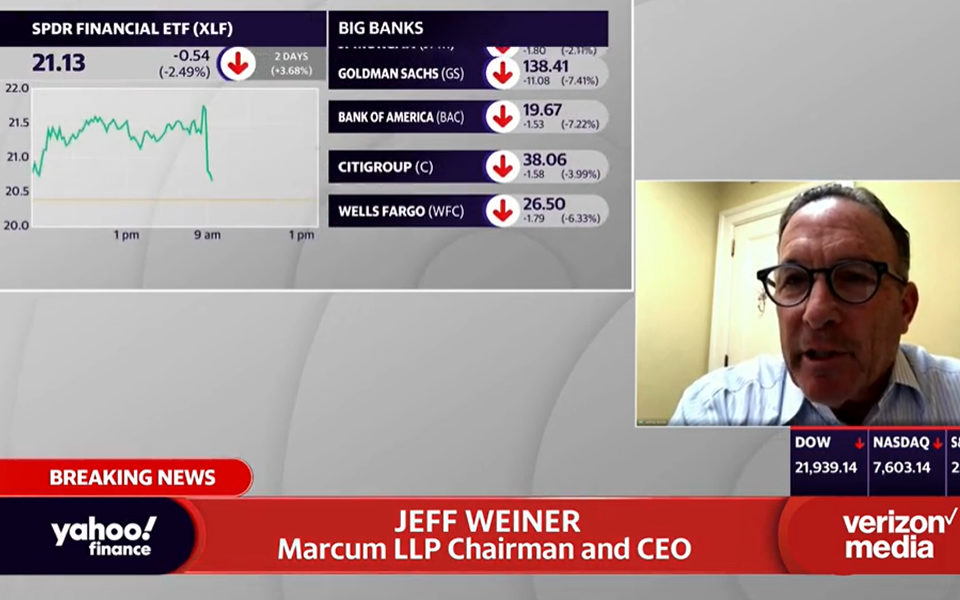 Chairman  & CEO Jeffery Weiner appeared on Yahoo! Finance to discuss the impact of the coronavirus crisis on businesses.