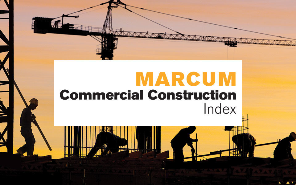 Quarterly Marcum Commercial Construction Index Reports Strong Spending and Employment