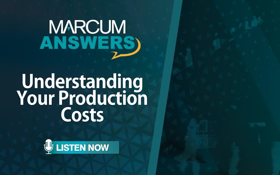 Understanding Your Production Costs