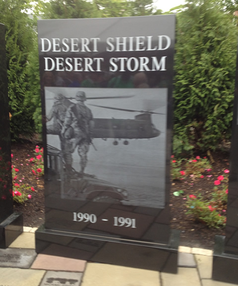 Wall of Wars Plaque - Desert Shield, Desert Storm