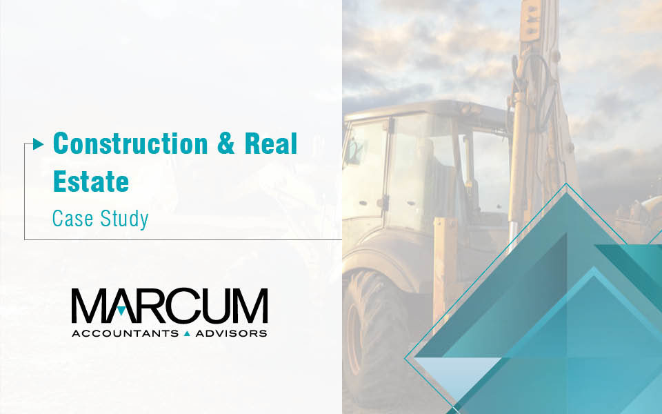 Marcum Helps Company Recover 2013 Taxes, Increasing Liquidity for Upcoming Projects