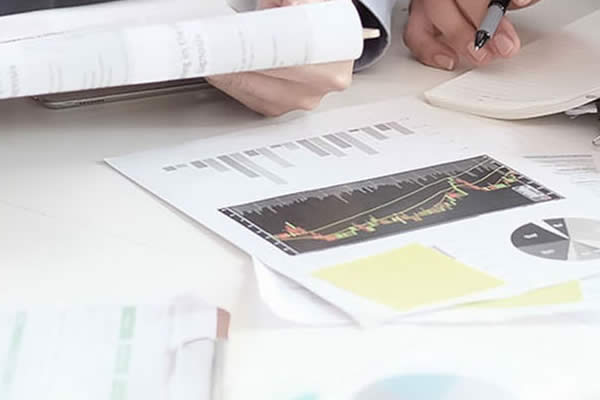 financial paperwork on desk