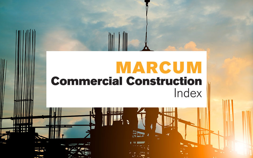 Marcum Commercial Construction Index Reports Strong 4th Quarter Driven by Infrastructure Spending